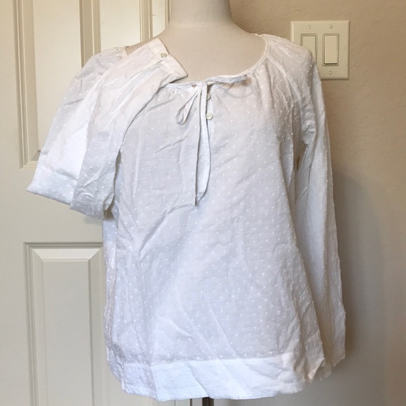 Talbots Tops - Talbots Swiss dot blouse Sz. PL